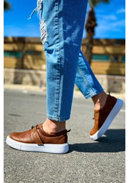 J147 Dobeny Ortopedik Taban Günlük Cilt Erkek Sneaker Spor Ayakkabı Cbt Taba indirimleri