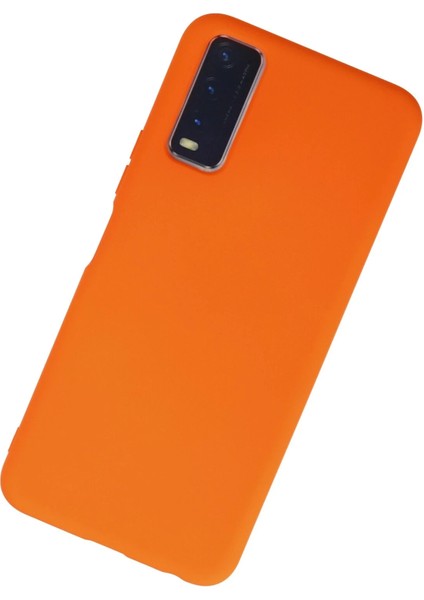 Vivo Y11S Kılıf Nano Içi Kadife Silikon - Turuncu Svlrs fiyatları