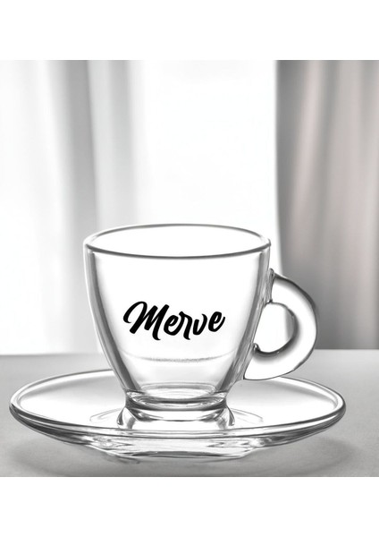 Kişiye Özel Isimli Dtf Cam Kahve Fincanı, Aşk Çiçeği Kalp Kolye, Gümüş, Beyaz fiyatları