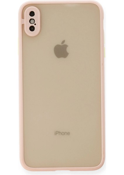 Iphone Xs Max Kılıf Montreal Silikon Kapak - Pembe Svlrs