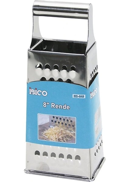 8 Inç - 4gen Metal Çelik Rende Metal Saplı (5047)