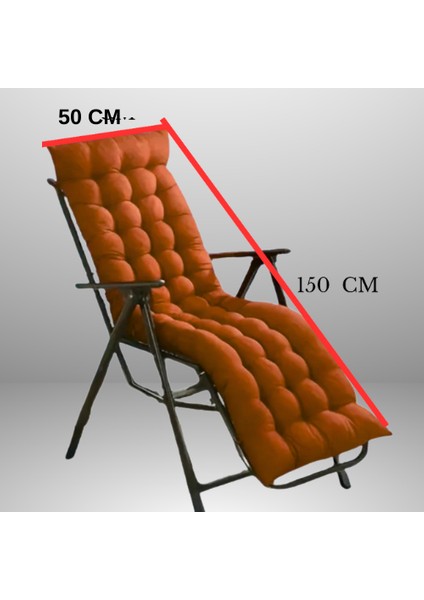 Sandalye Minderi Uzun MODEL50X150 cm Kahverengi