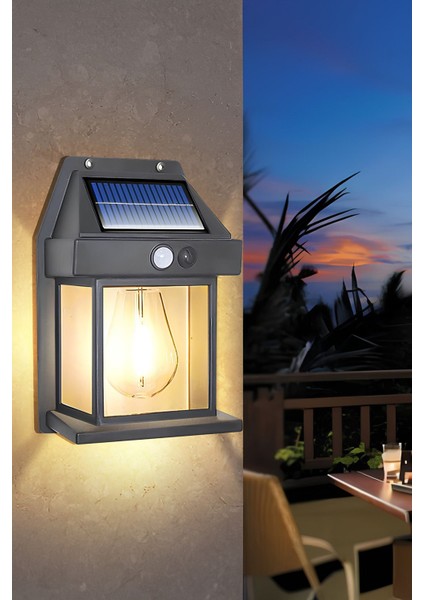 Suya Dayanıklı Hareket Sensörlü Güneş Enerjili Dış Mekan Bahçe Lambası, Şık ve Kullanışlı. indirimleri