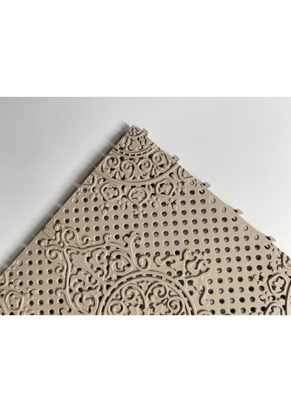 Krem Çini Desenli Ortopedik Plastik Yer Karosu 33X33CM, Zemin Döşeme Izgarası fiyatları