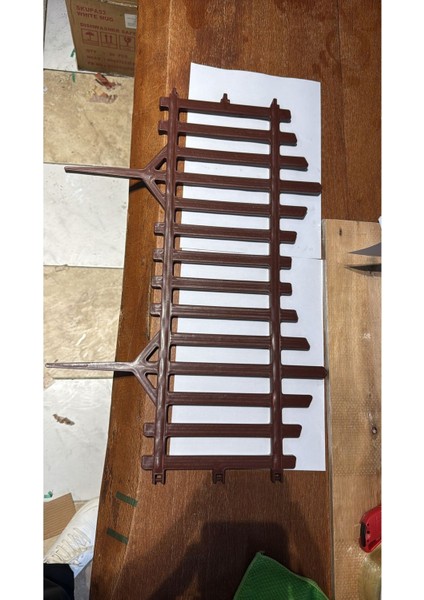 Doğa Renkli Bahçe Çiti, Ahşap Görünümlü Peyzaj Koruma Paneli, 58X38 cm