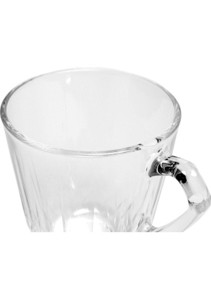 Turuncu 6'lı Kulplu Çay Fincanı, 160 Ml, Şık ve Kullanışlı Tasarım
