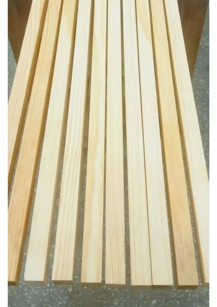Renkli Ahşap Çıta 1X2,5X75 Cm, 12 Adet, Şık ve Kullanışlı Dekorasyon Malzemesi