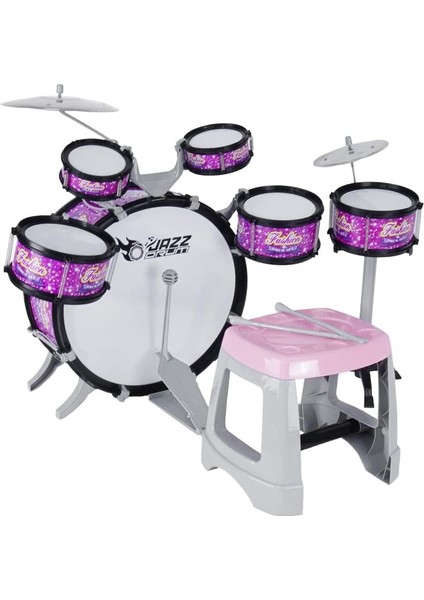 RKD-08PK 2-5 Yaş Çocuklar Için Oyuncak Bateri Seti, Eğitici Müzik Aleti, Pembe