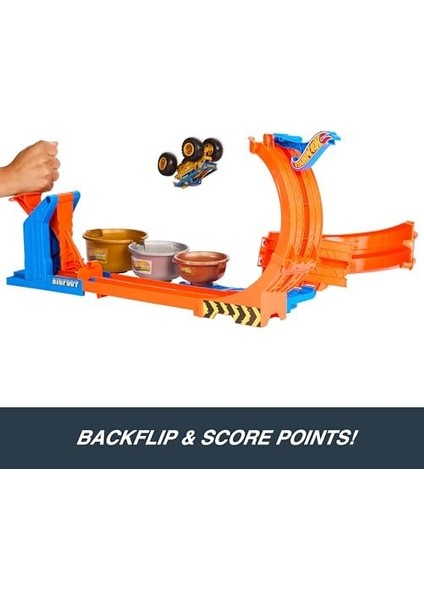 Wheels Monster Trucks Döngü ve Takla Bigfoot Oyun Parkuru Monster Trucks Döngü ve Takla Bigfoot Oyun Parkuru ve Metal Bigfoot Oyuncak Aracı JBX64 fiyatları