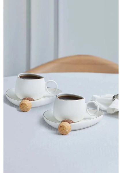 Iki Kişilik Beyaz Çay Fincanı 200 Ml, Şık ve Kullanışlı Tasarım