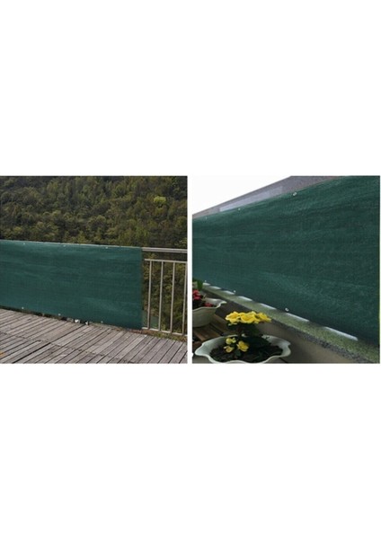 50CM x 7mt Yeşil Balkon Demiri Korkuluğu Örtüsü ve Gölgelik Seti fiyatları