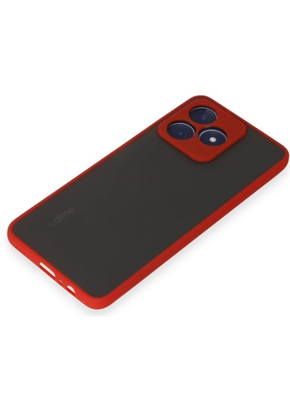 Realme C53 Kılıf Montreal Silikon Kapak - Kırmızı Svlrs fırsatları