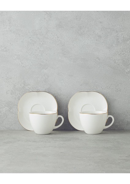 Şık Porselen Çay Fincanı Takımı, Gold Detaylar ile Zarif Sunum fiyatları