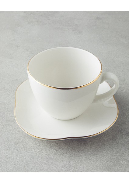 Şık Porselen Çay Fincanı Takımı, Gold Detaylar ile Zarif Sunum modelleri