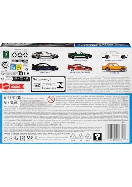 Wheels® Japon Temalı Çoklu Arabalar, 3y+, JBY77 fiyatları