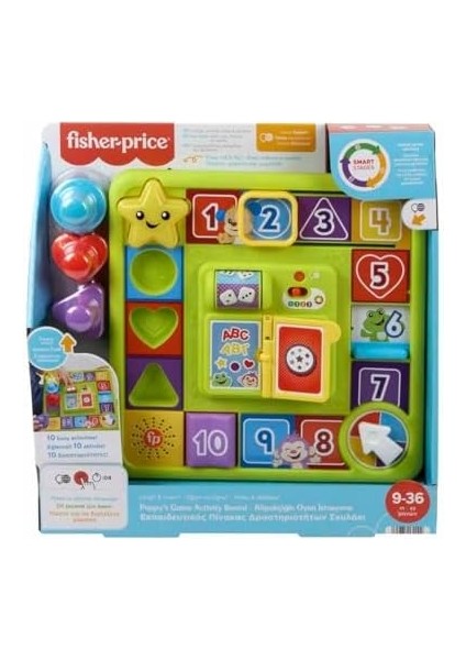 Köpekçiğin Oyun Istasyonu Fisher-Price Müzikli Canlandırma Masa Oyunu Bebek Oyuncağı, Eğlen ve Öğren Köpekçik'in Oyun Istasyonu, Çok Dilli Versiyon HRB70 modelleri