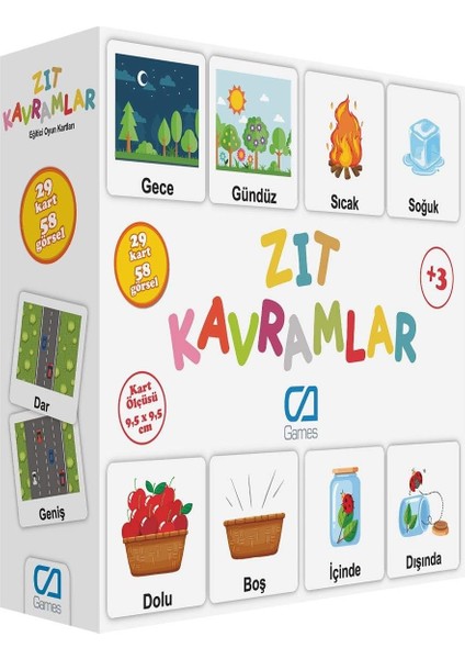 Games Eğitici Puzzle, Zit Kavramlar