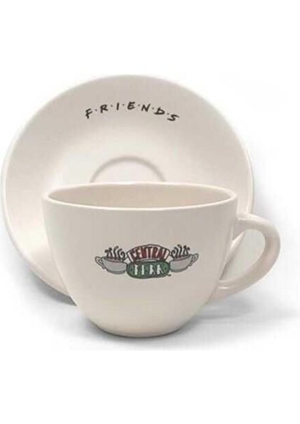 Beyaz Friends Central Perk Fincan Seti, Şıklık ve Keyifli Anlar Için Ideal