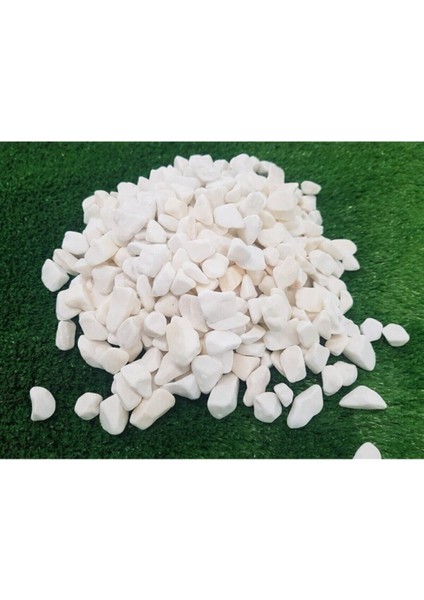 Beyaz Dolomit Taşı 4 kg 1-2 Cm, Dekoratif ve Teraryum Bahçe Düzeni Için fırsatları