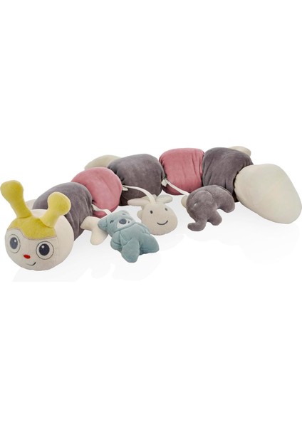 Oyuncaklı Peluş Tırtıl Pembe