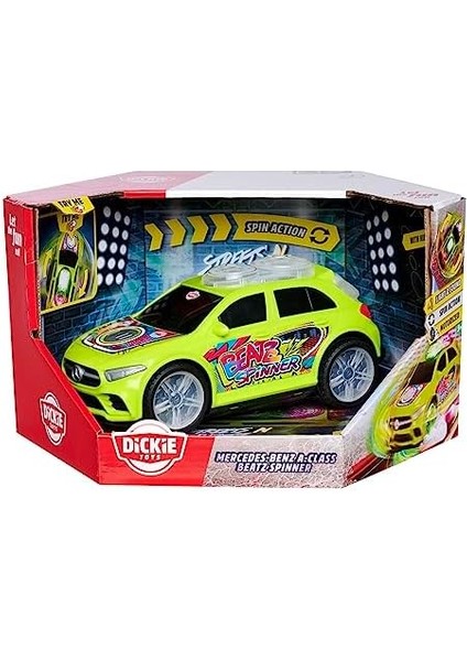 Menashop Toys 203765007, Mercedes-Benz A-Class Beat Spinner Oyuncağı, Motorize Teker, Işıklı ve Sesli, Pilli, 23,5 cm fiyatları