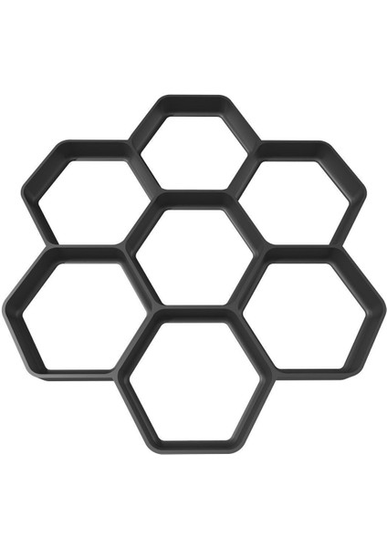 46X46 cm Altıgen Zemin Kalıbı, Beton ve Parke Taşı Için, Siyah Renk fiyatları