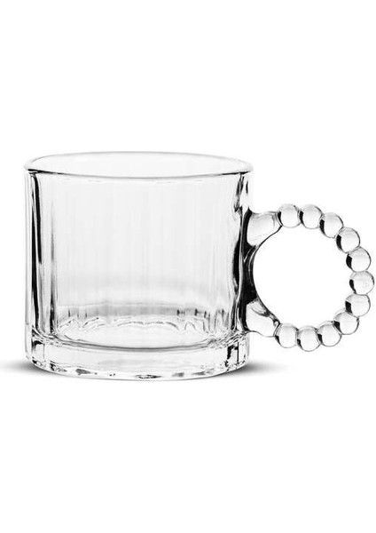 Turuncu 3'lü Cam Boncuklu Kupa Seti, Şık ve Renkli Içecek Keyfi Sağlar modelleri