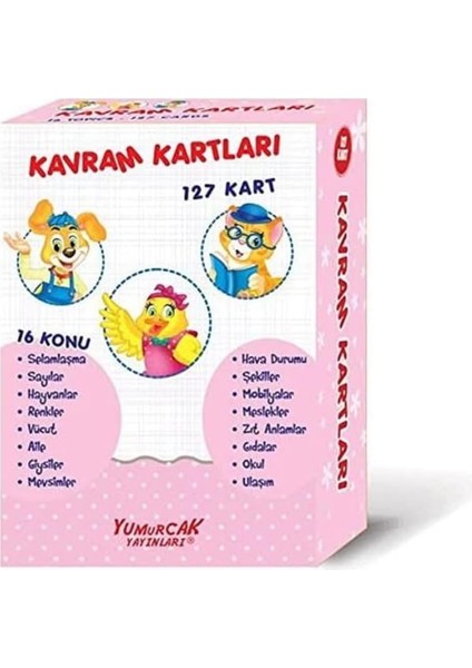 Öncesi Çocuklar Için Kavram Kartları 127 Kart