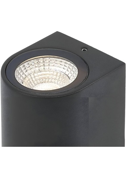 Şık Siyah Dekoratif Duvar Aplikası, 2X6W, 3200K Gün Işığı