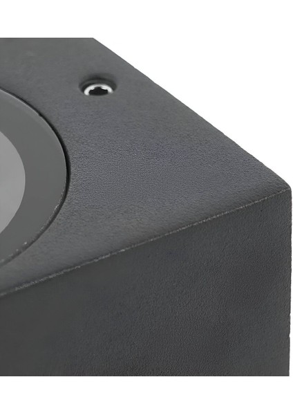 Şık Siyah Dekoratif Duvar Aplikası, 2X6W, 3200K Gün Işığı