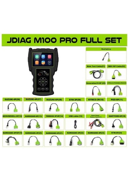 Enjeksiyonlu Motor Arıza Tespit Cihazı Üniversal (23 Kablolu)