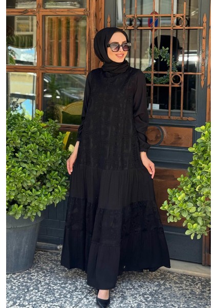 Nurcan Çetin Elbise 25155 Siyah