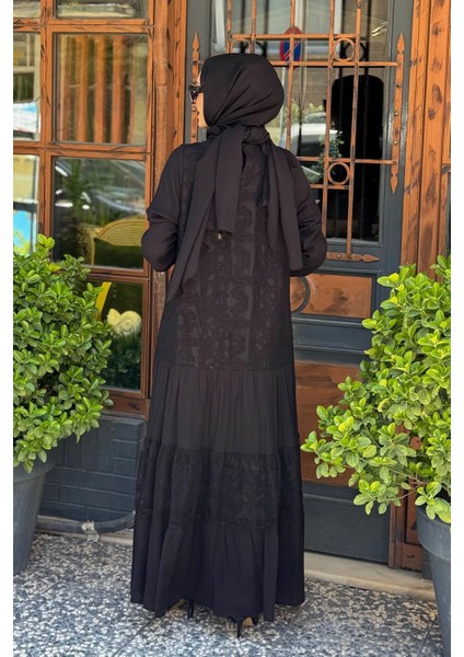 Nurcan Çetin Elbise 25155 Siyah fırsatları