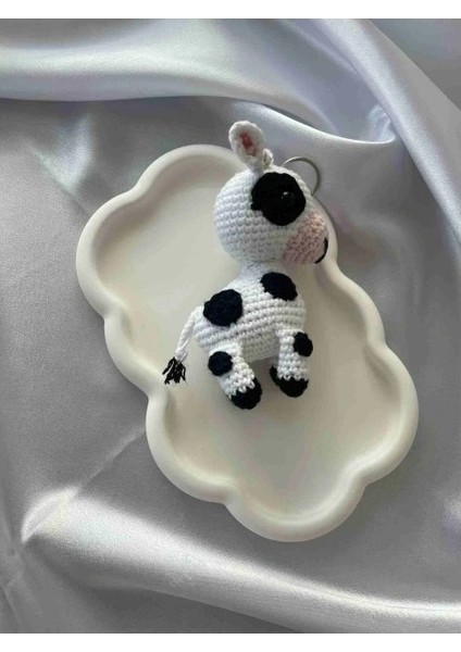 Amigurumi Anahtarlık El Yapımı Inek 12 cm modelleri