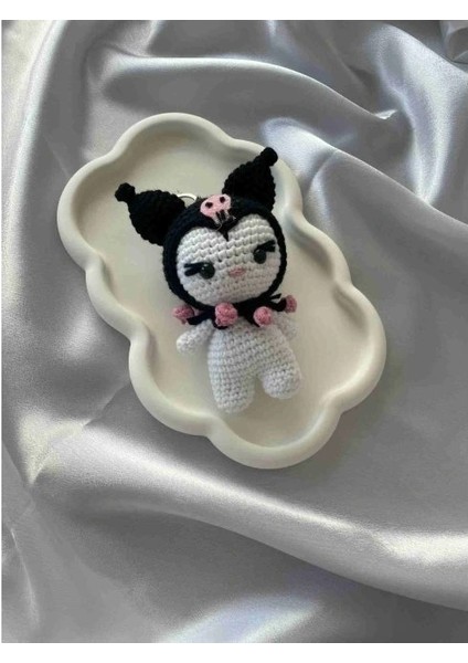 Amigurumi Anahtarlık El Yapımı Kuromi 12 cm Siyah fiyatları