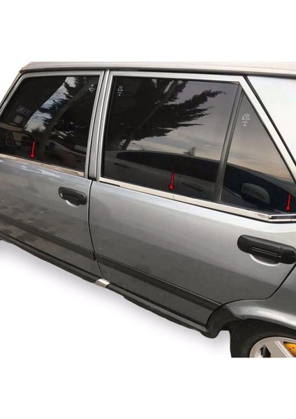 Tofaş Doğan Şahin Krom Cam Çıtası 6 Parça Paslanmaz Krom Çelik Sac