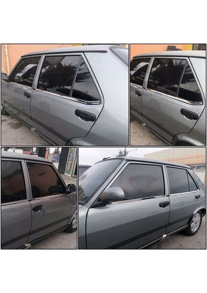 Tofaş Doğan Şahin Krom Cam Çıtası 6 Parça Paslanmaz Krom Çelik Sac modelleri