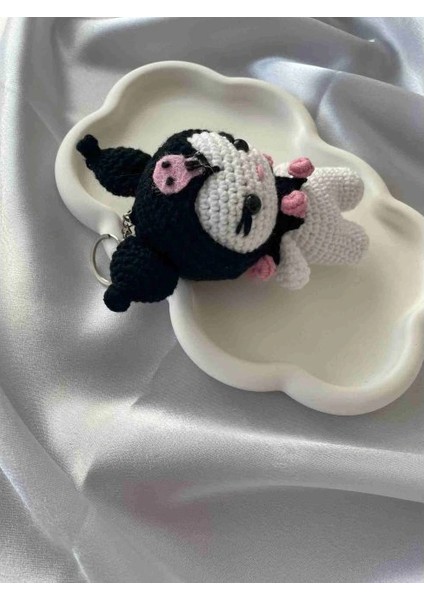 Amigurumi Anahtarlık El Yapımı Kuromi 12 cm Siyah modelleri