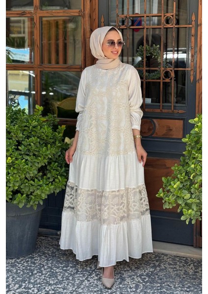 Nurcan Çetin Elbise 25155 Taş