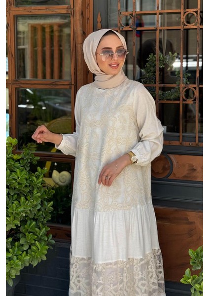 Nurcan Çetin Elbise 25155 Taş modelleri