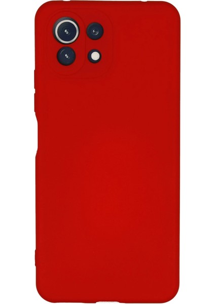 Xiaomi Mi 11 Lite Kılıf Nano Içi Kadife Silikon - Kırmızı Svlrs