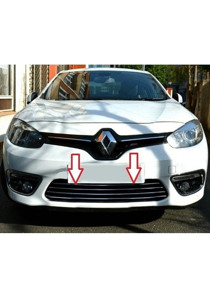 Fluence Ön Tampon Çıtası 4 Parça Krom Makyajlı Kasa 2013 ve Sonrası modelleri