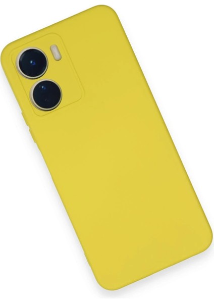 Vivo Y16 Kılıf Nano Içi Kadife Silikon - Sarı Svlrs modelleri