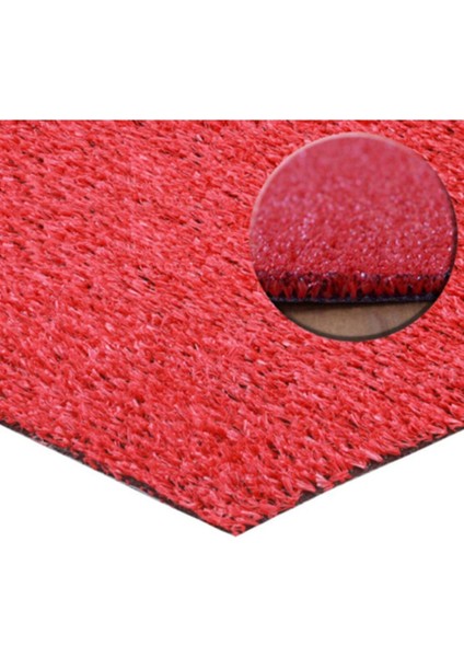 Kırmızı Suni Çim Halı 6 mm 50 cm x 1 M, Dayanıklı ve Şık Dekoratif Ürün indirimleri