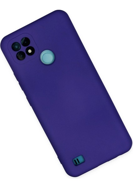 Realme C21 Kılıf Nano Içi Kadife Silikon - Mor Svlrs fiyatları