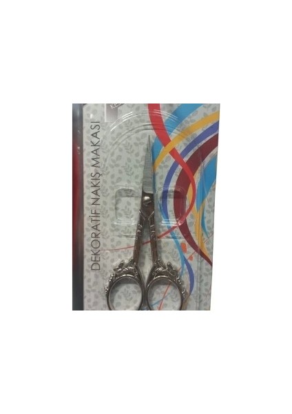 Nakış Makası Dekoratif Gümüş YBL-403 Model 12