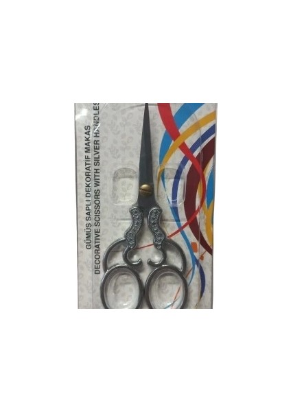 Nakış Makası Gümüş Saplı Dekoratif Makas YBL-075 Model 5