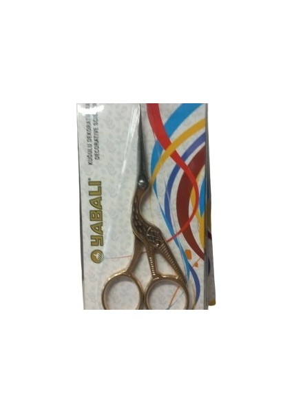 Nakış Makası Kuğulu Dekoratif Makas Altın YBL-044 Model 10