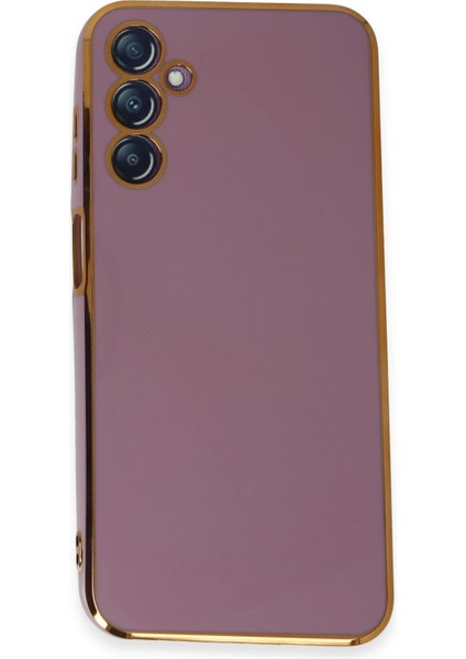 Samsung Galaxy M14 5g Kılıf Volet Silikon - Mor Svlrs