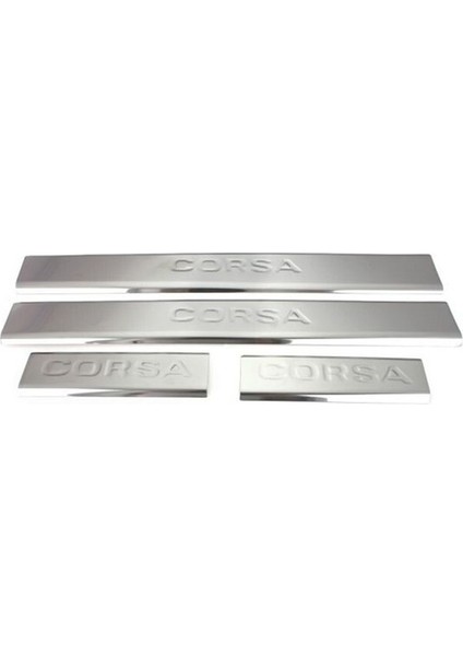 Corsa D Kapı Eşiği 2006 - 2015 Krom 4 Parça Paslanmaz Çelik fiyatları